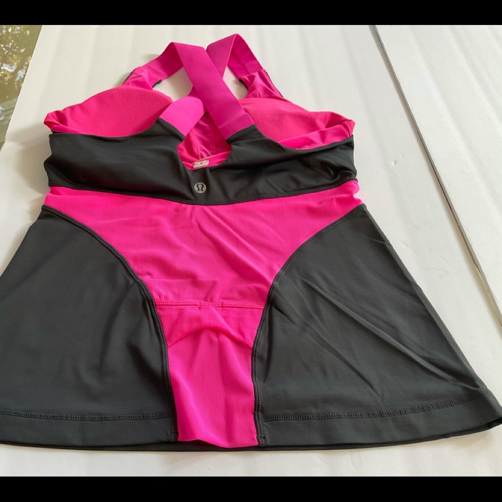 Lululemon, active wear, pink and black. Size 8.